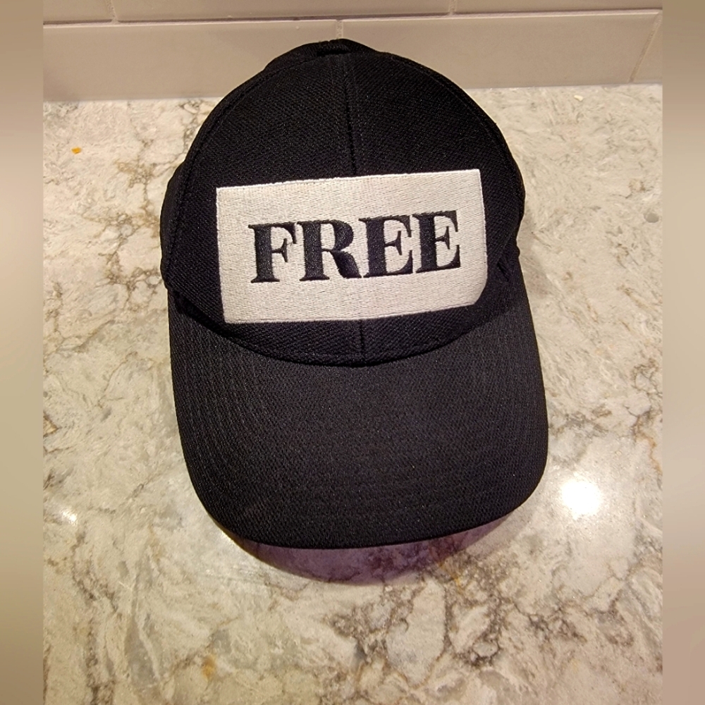 wilfred free, Embroidered Baseball Hat, Black/White, ONE SIZE.